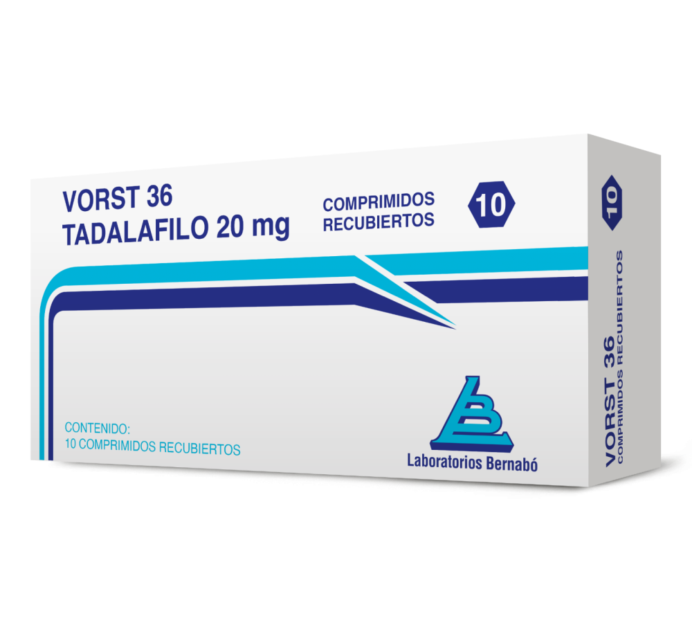 Vorst 36 (Tadalafil 20 mg y 5 mg Uso Diario)