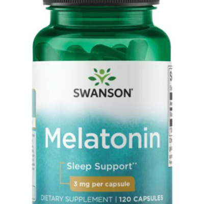 Melatonina Swanson 3 mg x 120 capsulas Importada USA