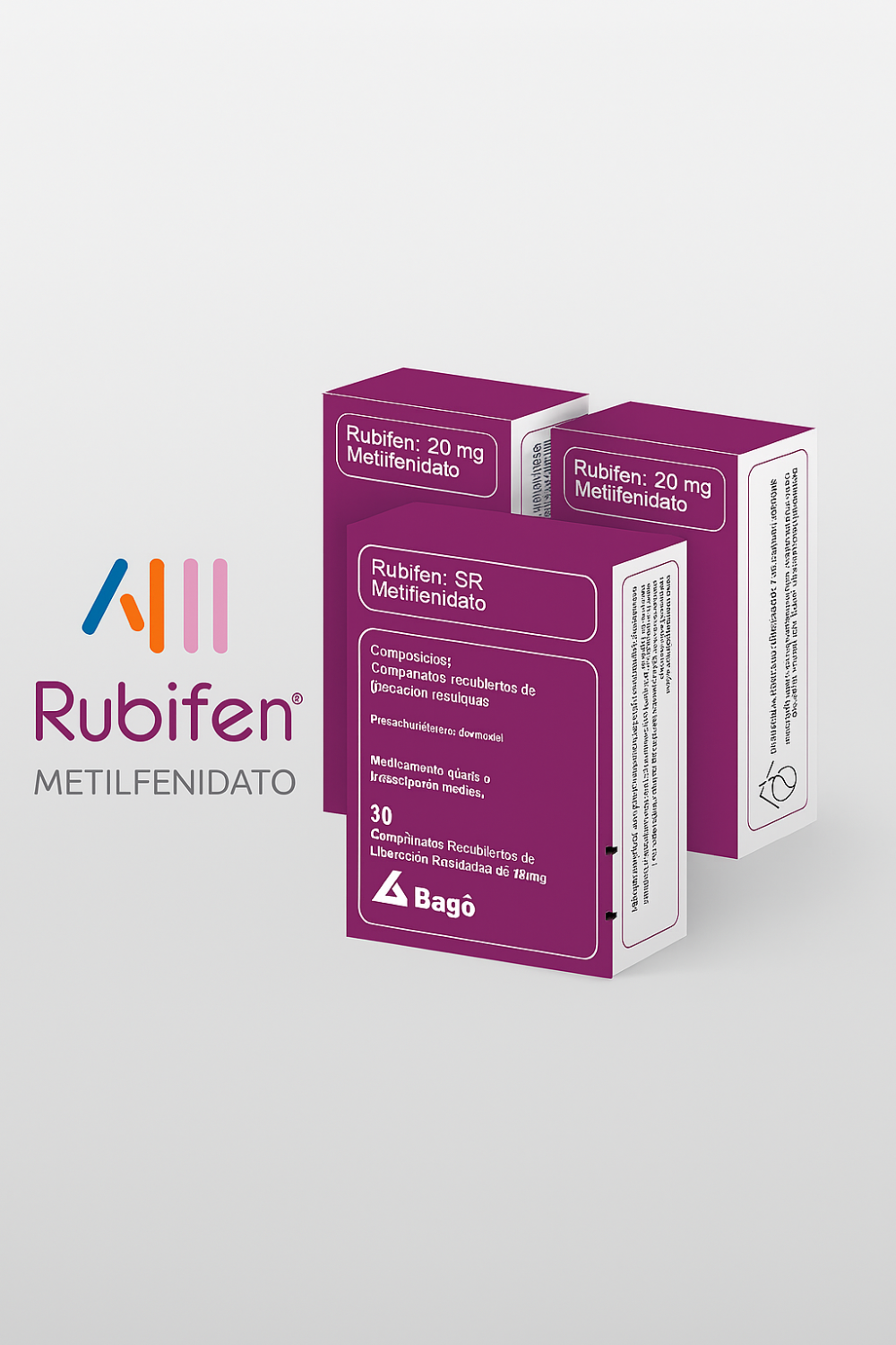 Rubifen 10 y 20 mg (Metilfenidato)